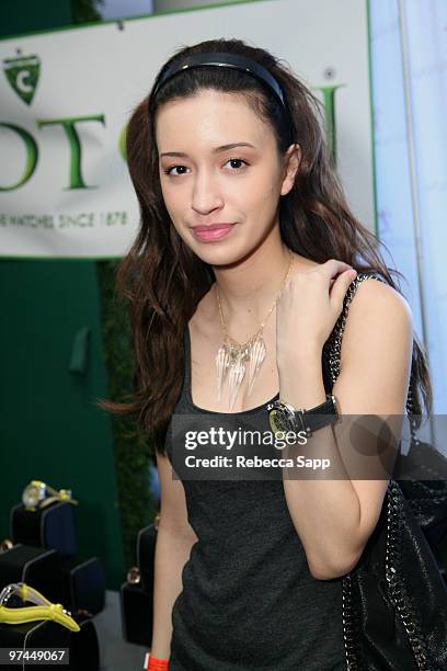 Christian Serratos at Backstage Creations Celebrity Retreat at Haven360 at Andaz Hotel on March 4, 2010 in West Hollywood, California.