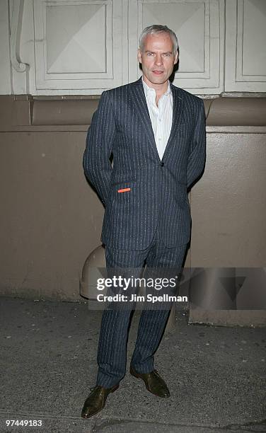 Playwrite Martin McDonagh attends the opening night of "A Behanding In Spokane" on Broadway at the Gerald Schoenfeld Theatre on March 4, 2010 in New...