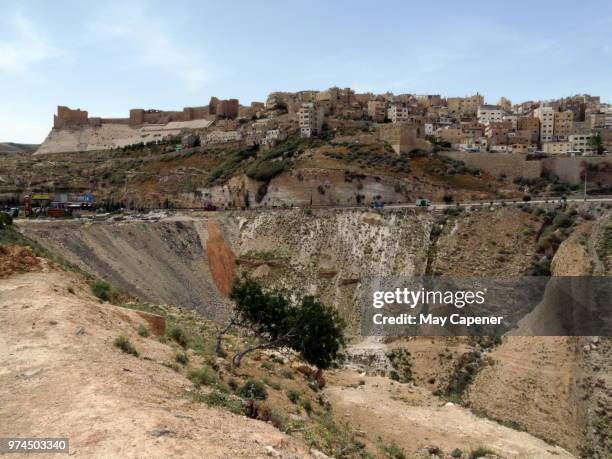 karak, the crusader stronghold - karak fotografías e imágenes de stock