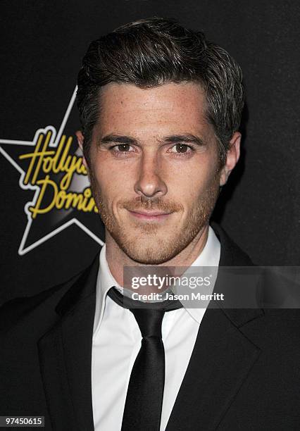 Actor Dave Annable arrives at the Hollywood Domino's 3rd annual pre-Oscar Hollywood gala on March 4, 2010 in Beverly Hills, California.