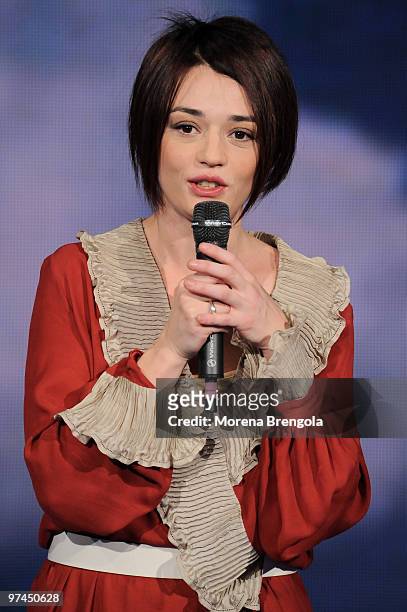 Carmen Consoli during the Italian tv show "Che tempo che fa" on November 29, 2008 in Milan, Italy.
