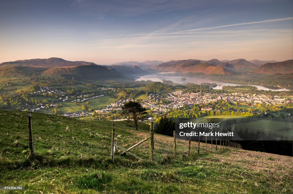 City over the lake, Keswick, UK