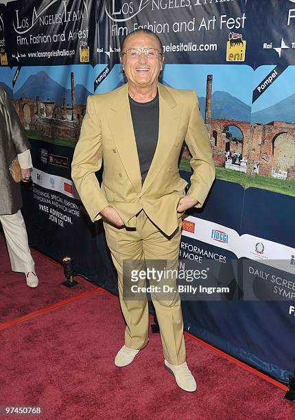 Music producer Tony Renis attends the ceremony to honor Samuel L Jackson and Latanya Richardson at the 5th LA Italia Festival at Mann Chinese 6 on...