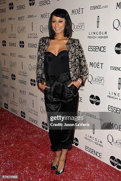 Singer Keri Hilson attends the 3rd annual Essence Black Women In Hollywood luncheon at Beverly Hills Hotel on March 4, 2010 in Beverly Hills,...