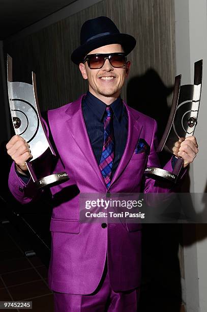 Jan Delay attend the Echo Award 2010 at Palais am Funkturm on March 4, 2010 in Berlin, Germany.