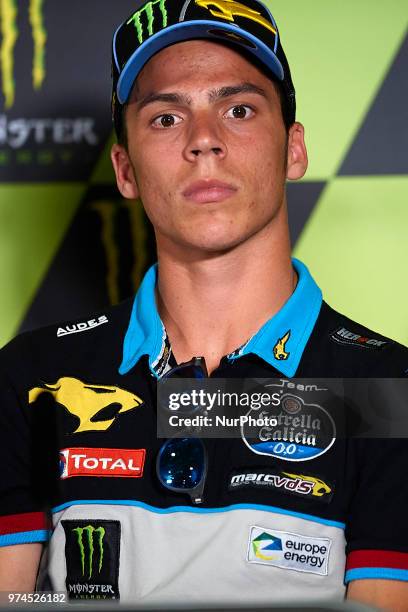 Joan Mir of Spain and Eg 0,0 Marc VDS Kalex during the press conference before of the Gran Premi Monster Energy de Catalunya, Circuit of Catalunya,...