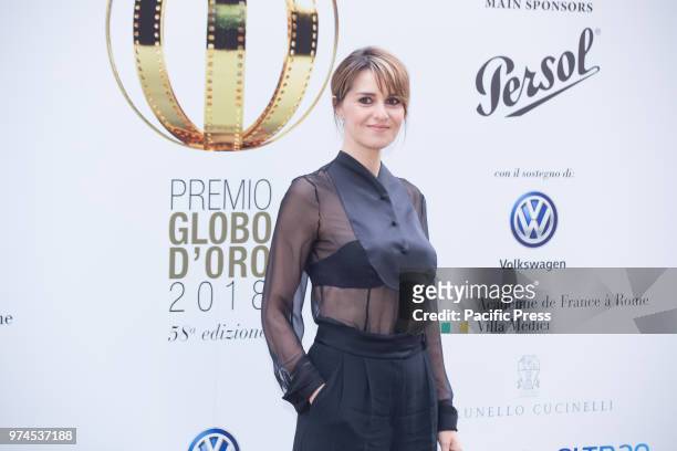 Paola Cortellesi during the Golden Globes.The Foreign Press Association in Italy presents the winners of the 58th edition of the Golden Globes, the...