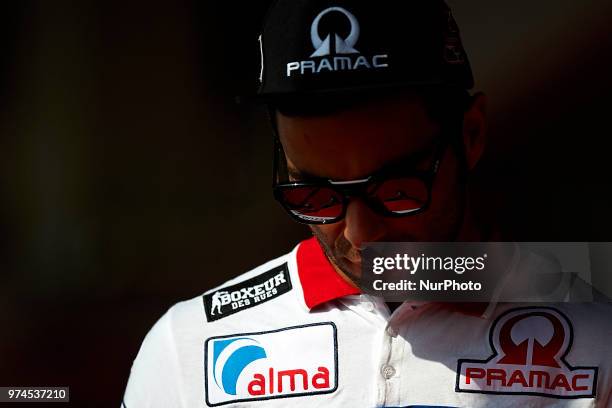 Danilo Petrucci of Italy and Alma Pramac Racing Ducati during the press conference before of the Gran Premi Monster Energy de Catalunya, Circuit of...