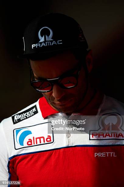 Danilo Petrucci of Italy and Alma Pramac Racing Ducati during the press conference before of the Gran Premi Monster Energy de Catalunya, Circuit of...