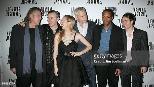 Actor Christopher Walken, Director John Crowley, Actress Zoe Kazan, Playwrite Martin McDonagh, Actors Anthony Mackie and Sam Rockwell attend the...