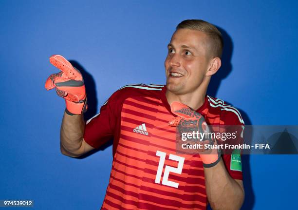 Karl-Johan Johnsson of Sweden poses for a photograph during the official FIFA World Cup 2018 portrait session at on June 13, 2018 in Gelendzhik,...