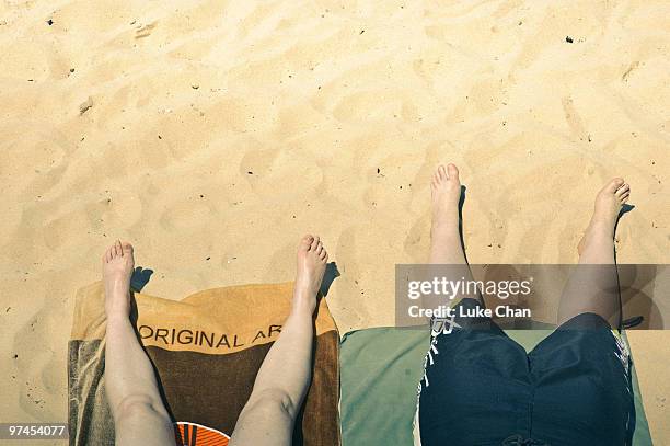 summer time - manly beach stock-fotos und bilder