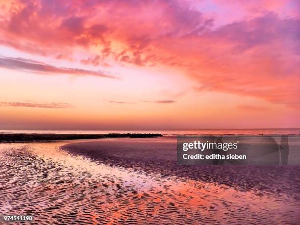 sommer an der nordsee - nordsee strand stock pictures, royalty-free photos & images
