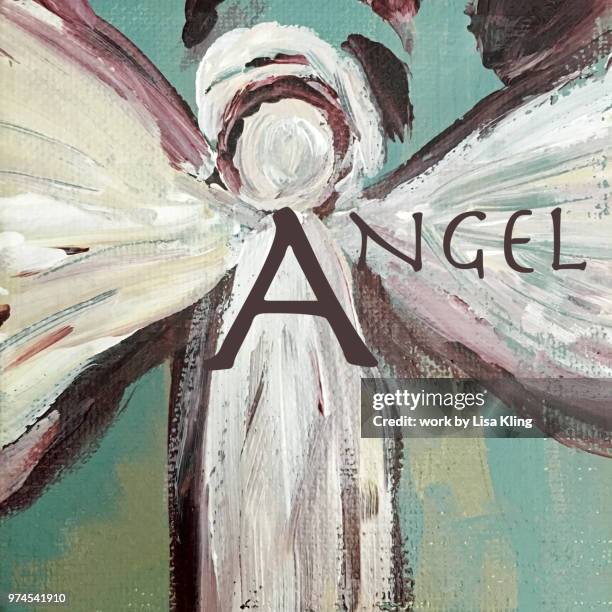 abstract art: angel wing typography - halo type stock pictures, royalty-free photos & images