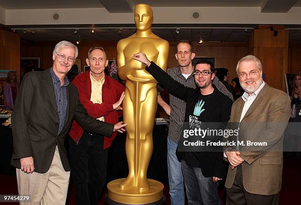 Nominees John Musker, Henry Selick, Pete Docter, Tomm Moore and Ron Clements attend the 82nd Academy Awards Nominated Animated Feature Symposium...