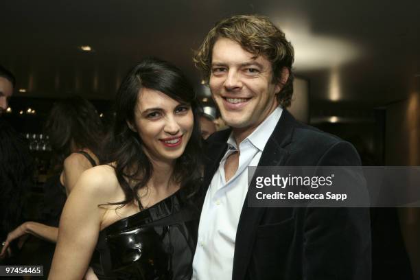 Shiva Rose and Jason Blum at the Holiday Party at Thompson Beverly Hills on December 15, 2007 in Beverly Hills, California .