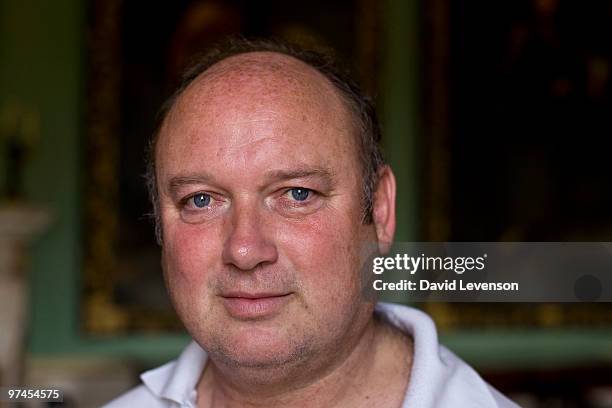 Louis de Bernieres poses for a portrait at the Althorp Literary Festival on June 19, 2005 in Althorp,England.