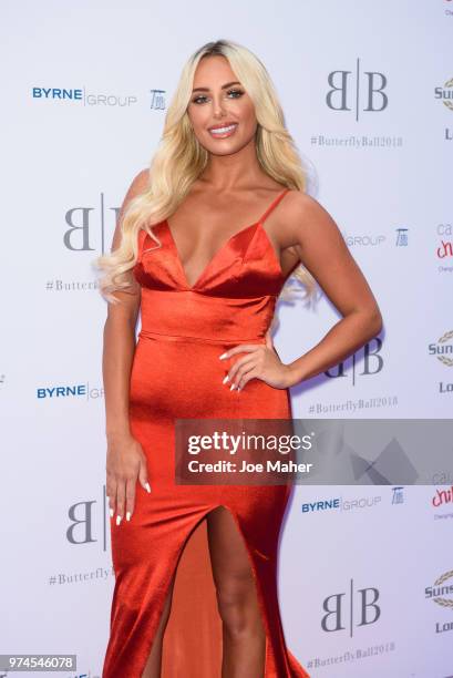 Amber Turner attends The Caudwell Children Butterfly Ball at Grosvenor House, on June 14, 2018 in London, England.