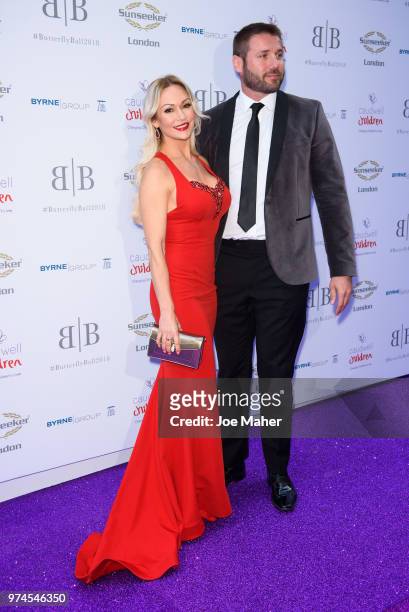 Kristina Rhianoff and Ben Cohen attend The Caudwell Children Butterfly Ball at Grosvenor House, on June 14, 2018 in London, England.