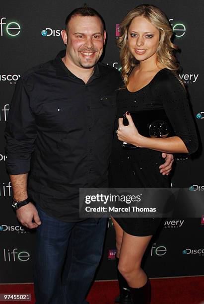 Mikey Teufel and Rachael Biester attends the premiere of Discovery Chanel's " Life" at Alice Tully Hall, Lincoln Center on March 4, 2010 in New York,...