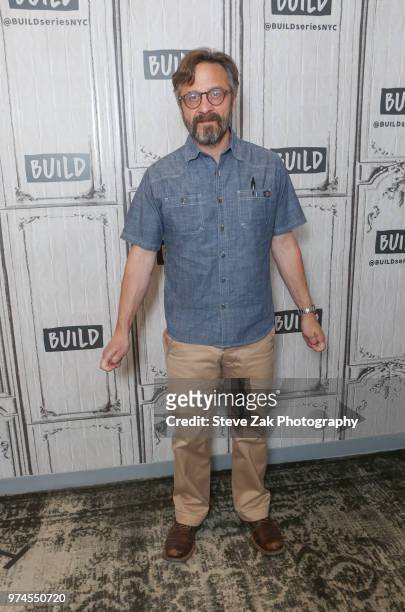 Actor Marc Maron visits Build Series to discuss "GLOW" at Build Studio on June 14, 2018 in New York City.