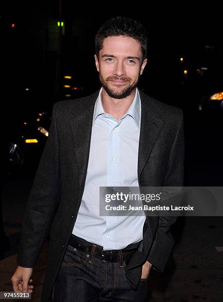 Topher Grace is seen on March 4, 2010 in Beverly Hills, California.