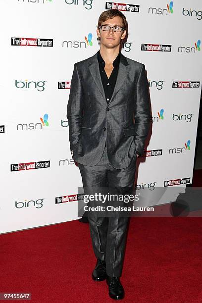 Actor Ryan Kwanten arrives at The Hollywood Reporter Reception Honoring Oscar Nominees at The Getty House on March 4, 2010 in Los Angeles, California.