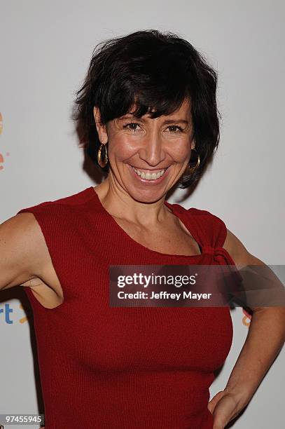 Co-Director Lisa Leone arrives at the "Half The Sky" Los Angeles Screening at AMC Century City 15 theater on March 4, 2010 in Century City,...