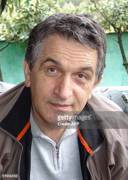 File picture taken on May 14, 2006 shows Vladislav Ardzinba, the first rebel leader of Georgia's breakaway republic of Abkhazia in Sukhumi. Ardzinba...