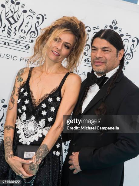 Chloe Trujillo and Robert Trujillo attend the 2018 Polar Music Prize award ceremony at the Grand Hotel on June 14, 2018 in Stockholm, Sweden.