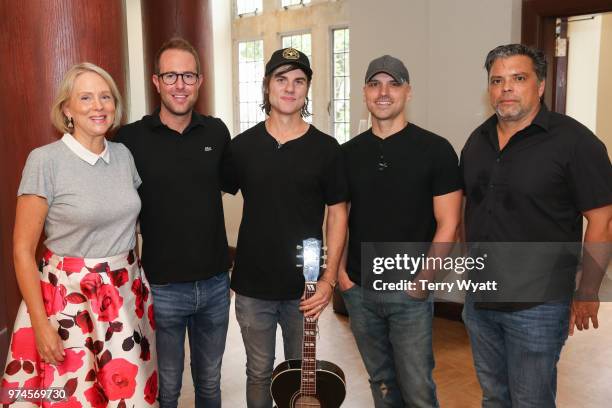 Elizabeth Roff, Tommy Moore, Ross Copperman, Jon Nite and Shawn McSpadden attend the ACM Lifting Lives Music Camp Songwriting Workshop at Vanderbilt...