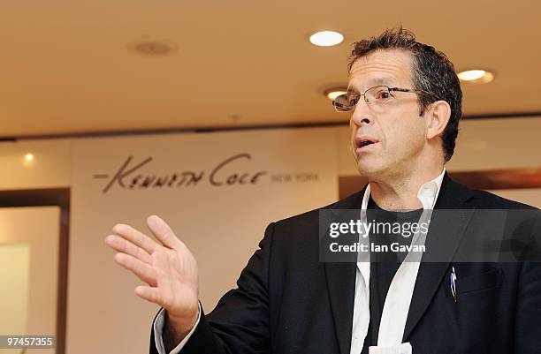 Designer Kenneth Cole makes a personal appearance at the House of Fraser department store, Oxford Street, on March 5, 2010 in London, England.