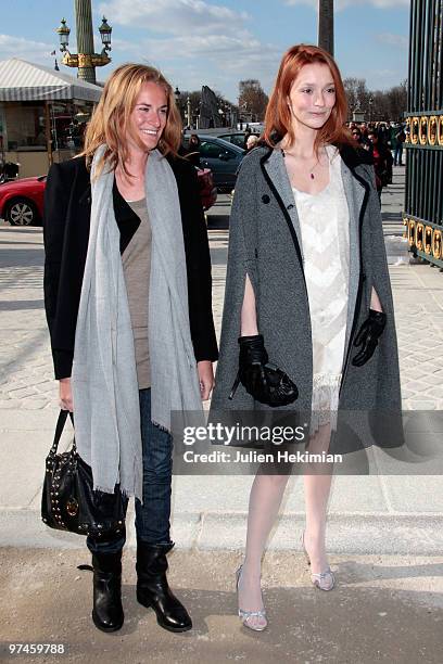 Audrey Marnay attends the Christian Dior Ready to Wear show as part of the Paris Womenswear Fashion Week Fall/Winter 2011 at Espace Ephemere...