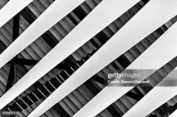 abstract architecture, east village, london, england, uk - renzo gherardi stock pictures, royalty-free photos & images