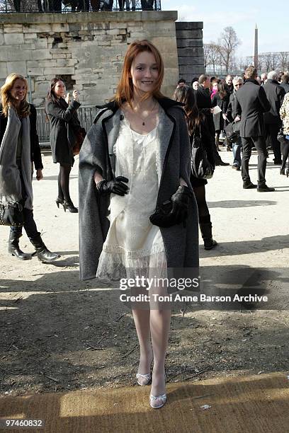 Audrey Marnay attends the Christian Dior Ready to Wear show as part of the Paris Womenswear Fashion Week Fall/Winter 2011 at Espace Ephemere...