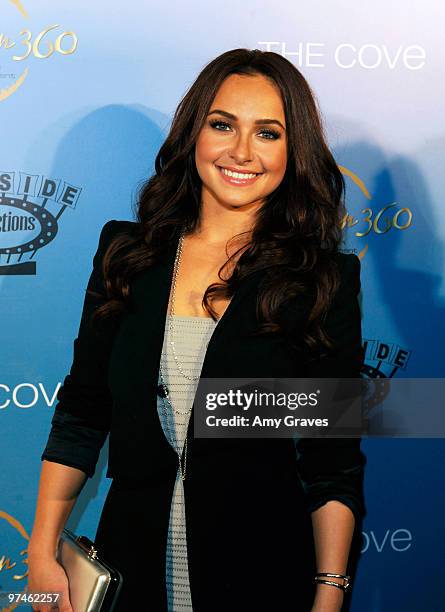 Actress Hayden Panettiere attends the HAVEN360 & Roadside Attractions Pre-Oscars Gala for "The Cove" at Andaz Hotel on March 3, 2010 in West...