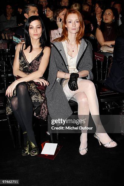 Leigh Lezark and Audrey Marnay attend the Christian Dior Ready to Wear show as part of the Paris Womenswear Fashion Week Fall/Winter 2011 at Espace...