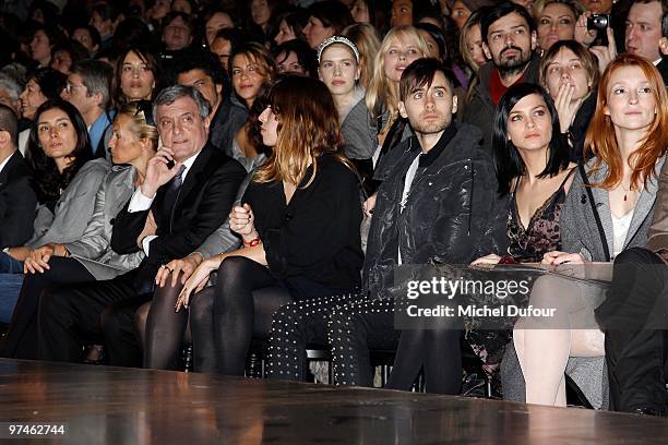 Zofia Reno, Estelle Lefebure, Sidney Toledano, Fanny Ardant, Lou Doillon, Jared Leto, Leigh Lezark and Audrey Marnay attends the Christian Dior Ready...