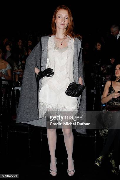 Audrey Marnay attends the Christian Dior Ready to Wear show as part of the Paris Womenswear Fashion Week Fall/Winter 2011 at Espace Ephemere...