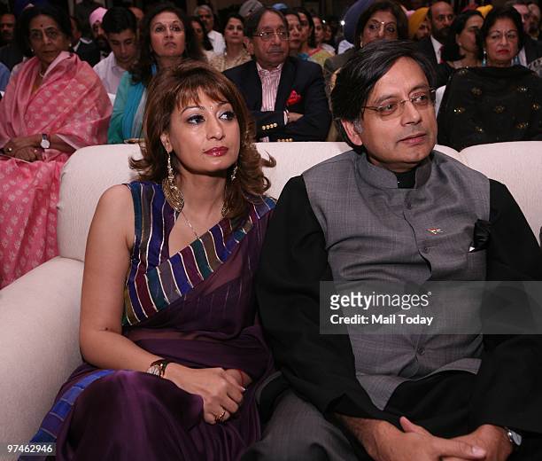 Shashi Tharoor during the launch of the book The Last Sunset:The Rise and Fall Of Lahore by former Punjab Chief Minister Amarinder Singh in New Delhi...