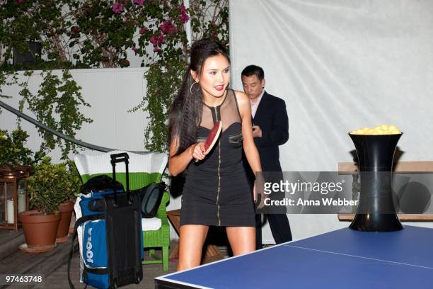 Ping-pong champion Soo Yeon Lee attends the ESPiN NYC Pre-Oscar Party at Mondrian LA's SKYBAR on March 4, 2010 in West Hollywood, California.