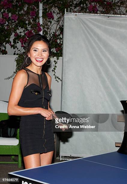 Ping-pong champion Soo Yeon Lee attends the ESPiN NYC Pre-Oscar Party at Mondrian LA's SKYBAR on March 4, 2010 in West Hollywood, California.