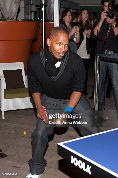 Jamie Foxx attends the ESPiN NYC Pre-Oscar Party at Mondrian LA's SKYBAR on March 4, 2010 in West Hollywood, California.