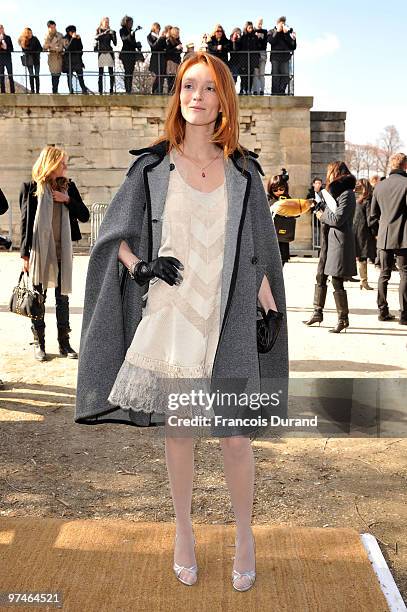 Audrey Marnay attends the Christian Dior Ready to Wear show as part of the Paris Womenswear Fashion Week Fall/Winter 2011 at Espace Ephemere...