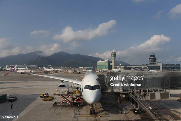 cathay pacific airbus a350-900 a hong kong - airbus 350 900 foto e immagini stock