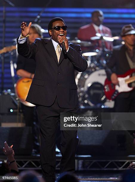 Singer Al Green onstage at the 51st Annual GRAMMY Awards held at the Staples Center on February 8, 2009 in Los Angeles, California.