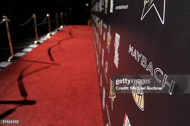 General view of atmosphere at the Maybach at the 3rd Annual Pre-Oscar Hollywood Domino Gala Benefitting Artists for Peace and Justice at Bar 210 at...