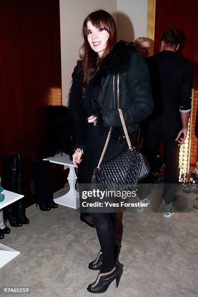 Lara Bohinc attends the Aperlai New Collection Presentation as part as Paris Ready To Wear Fall/Winter 2011 Fashion Week at Park Hyatt Vendome on...