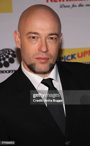 Singer Bernd "Der Graf" Graf aka "Unheilig" arrives to the "The Dome" music event on March 5, 2010 in Berlin, Germany.