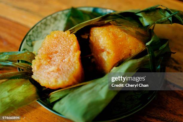 kee chang, alkaline chinese rice dumplings - alkaline stock pictures, royalty-free photos & images